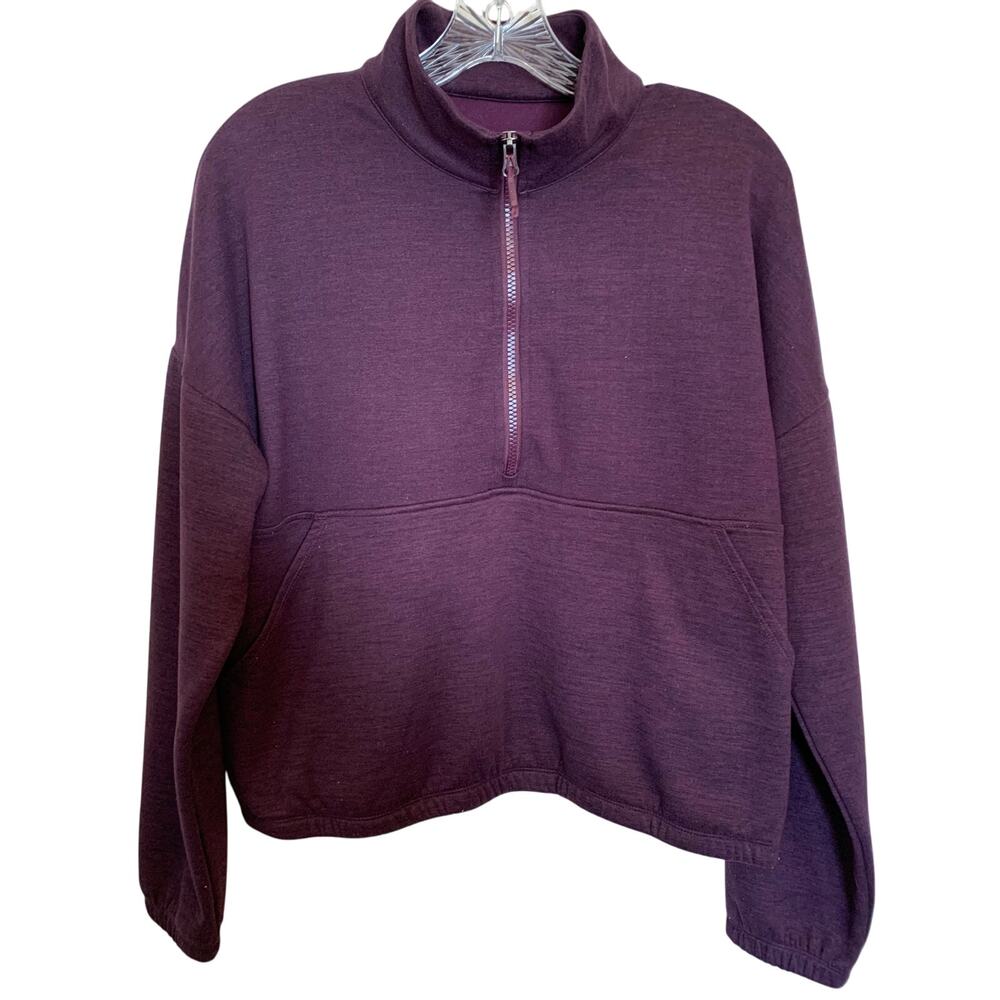 Kyoden Outdoor pullover 1/2 zip jacket hoodie size lg girls